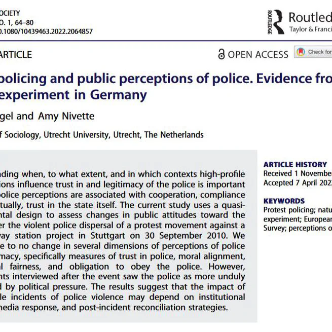 More Cops, Less Trust? Disentangling the Relationship between Police Numbers and Trust in the Police in the European Union